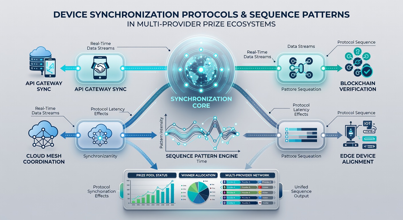 Visualisierung von Sequenzmustern und Synchronisationsdatenströmen in einem Multi-Anbieter-Jackpot-Netzwerk