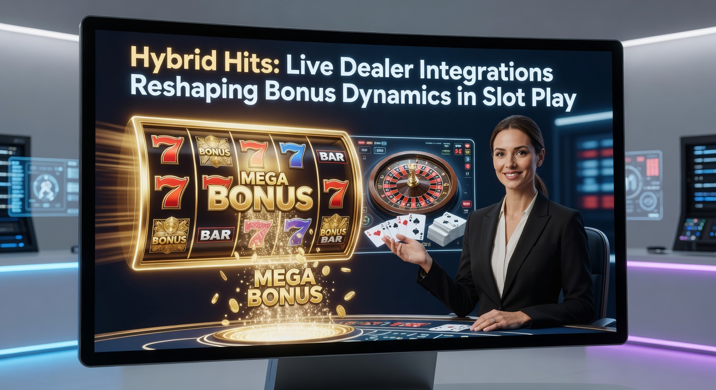 Ein dynamisches Hybrid-Spiel mit Live-Dealer und rotierenden Slot-Walzen, das Bonus-Runden mit echten Karten mischt