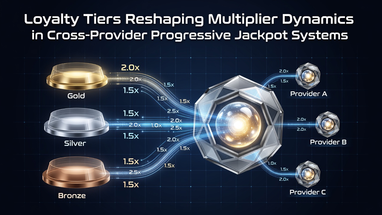 Visualisierung von Treueebenen und Multiplikatoren in vernetzten Jackpot-Systemen