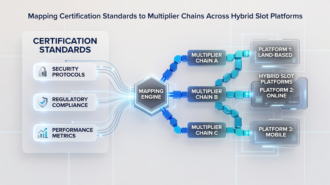 Darstellung der technischen Integration von Multiplikator-Ketten über hybride Plattformen