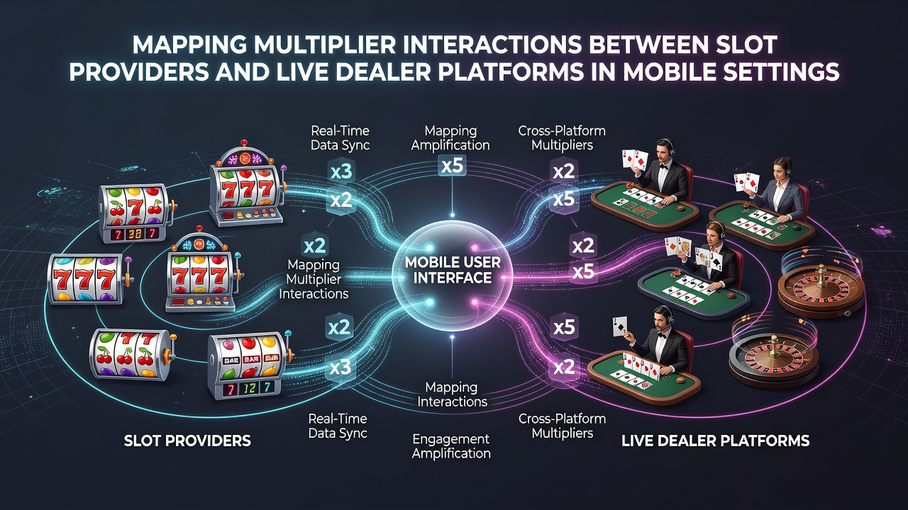 Visualisierung von Multiplikator-Interaktionen in mobilen Live-Dealer- und Slot-Umgebungen
