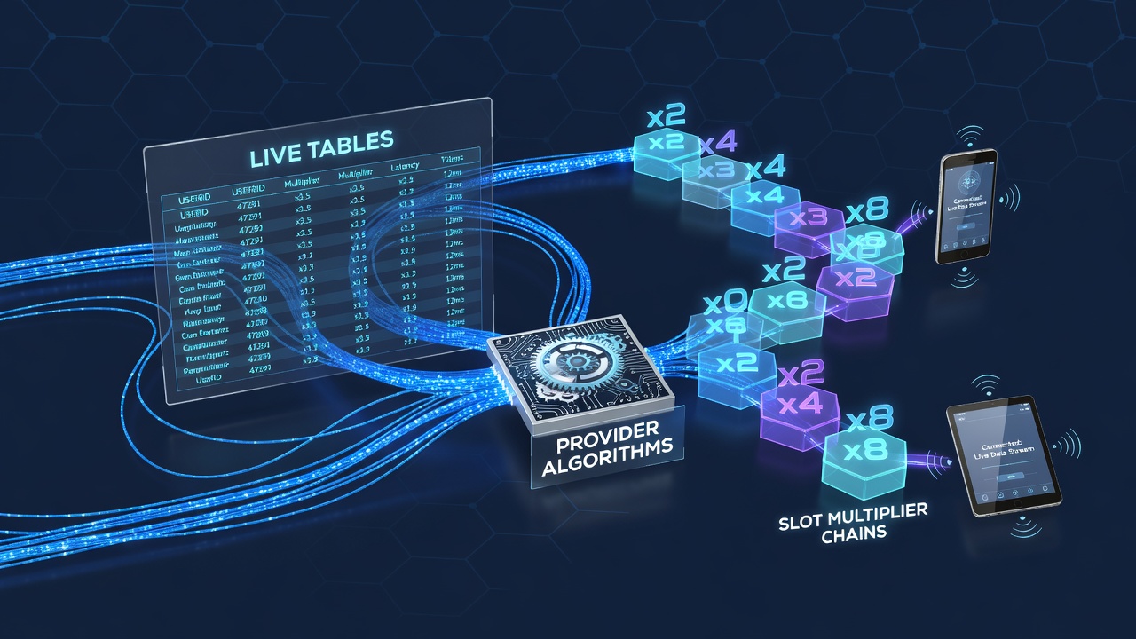 Visualisierung von Multiplikator-Ketten und Live-Tisch-Verbindungen in mobilen Netzwerken