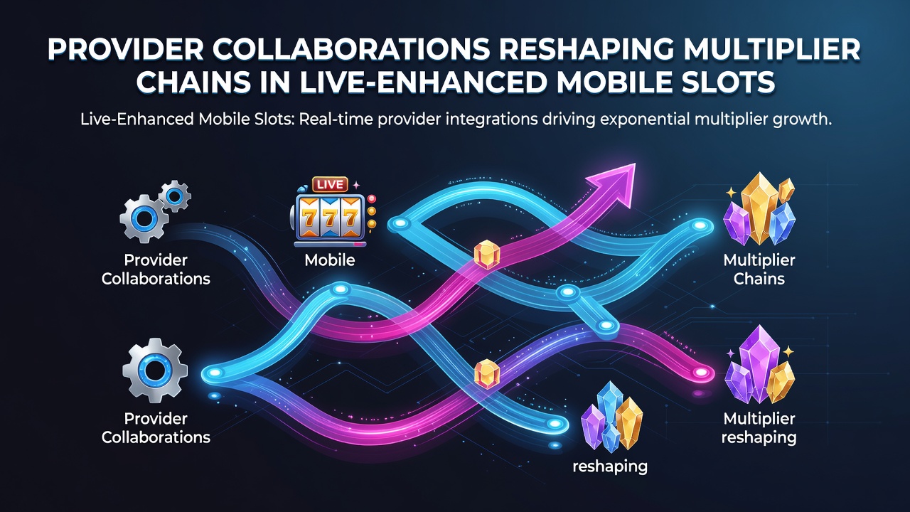 Darstellung von Anbieterkooperationen und Multiplikator-Ketten in mobilen Live-Slots