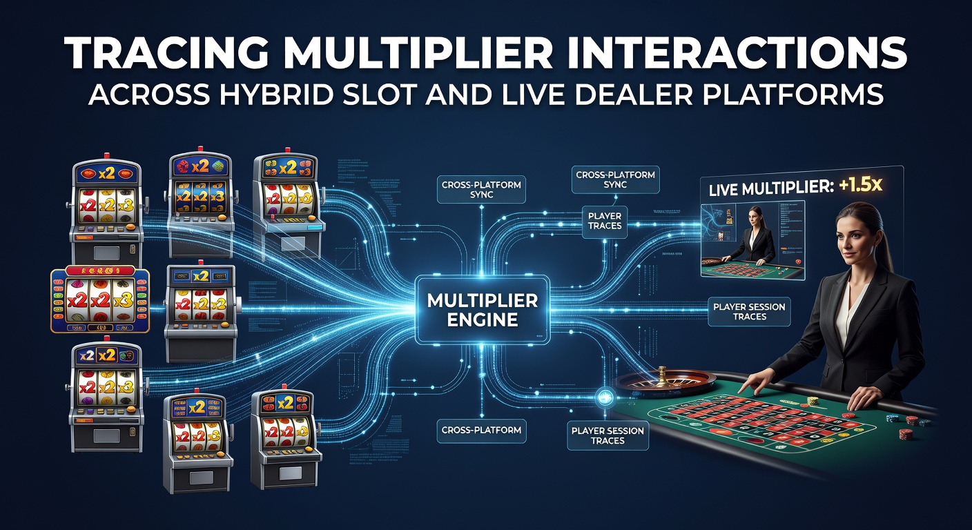 Darstellung hybrider Slot- und Live-Dealer-Plattformen mit Multiplikator-Interaktionen