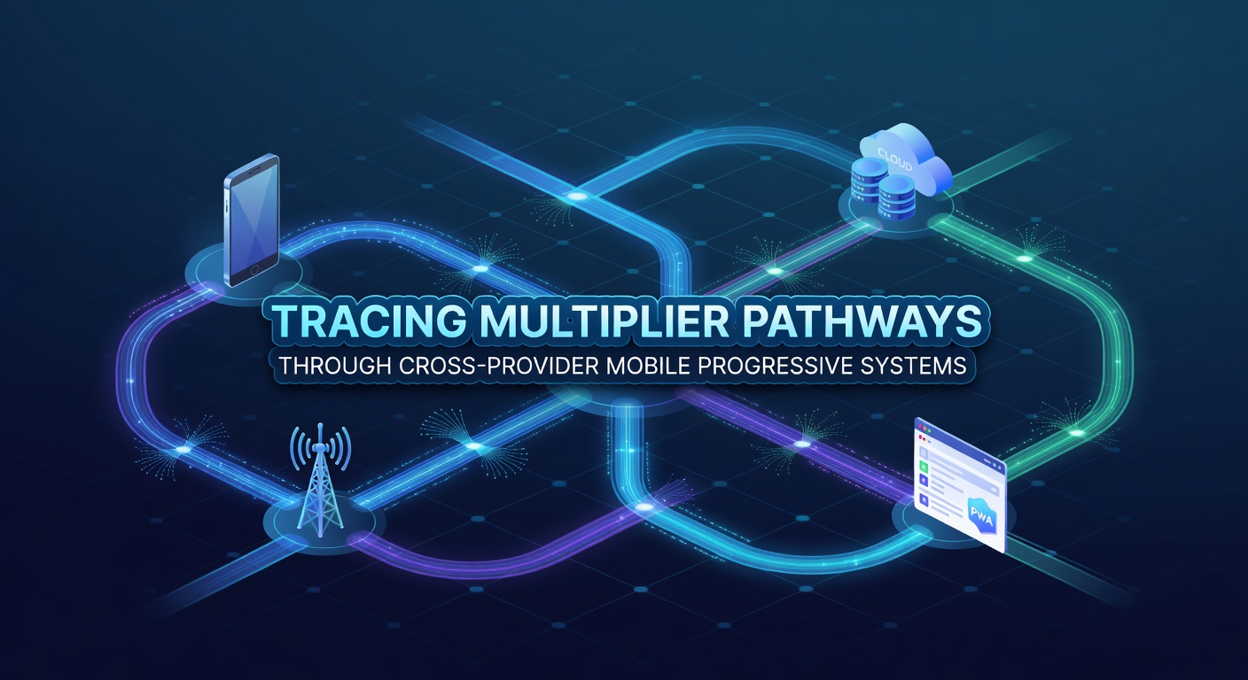 Darstellung von Multiplikator-Pfaden in mobilen progressiven Slot-Netzwerken über verschiedene Anbieter hinweg